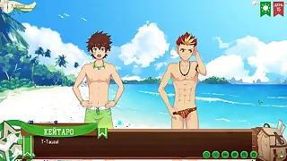 Game: Friends Camp path 2, part 8 - Taiga's sexy swimming trunks (russian voiceover)